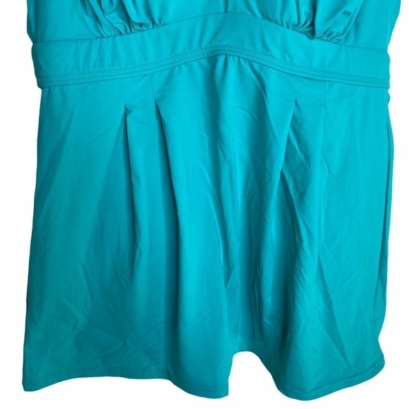 NWT Lands End aqua racerback Tankini top - Picture 7 of 11